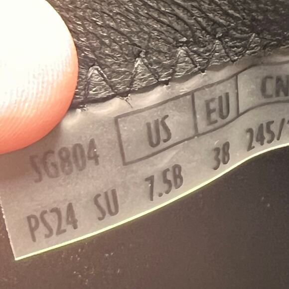 Stuart Weitzman Yuliana 85 Slouch Chunky Block Heel Boot Black Women 7.5B - Picture 9 of 10